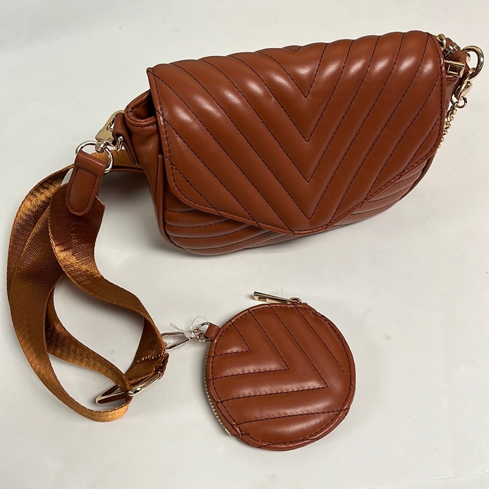 Vegan Leather Crossbody Bag